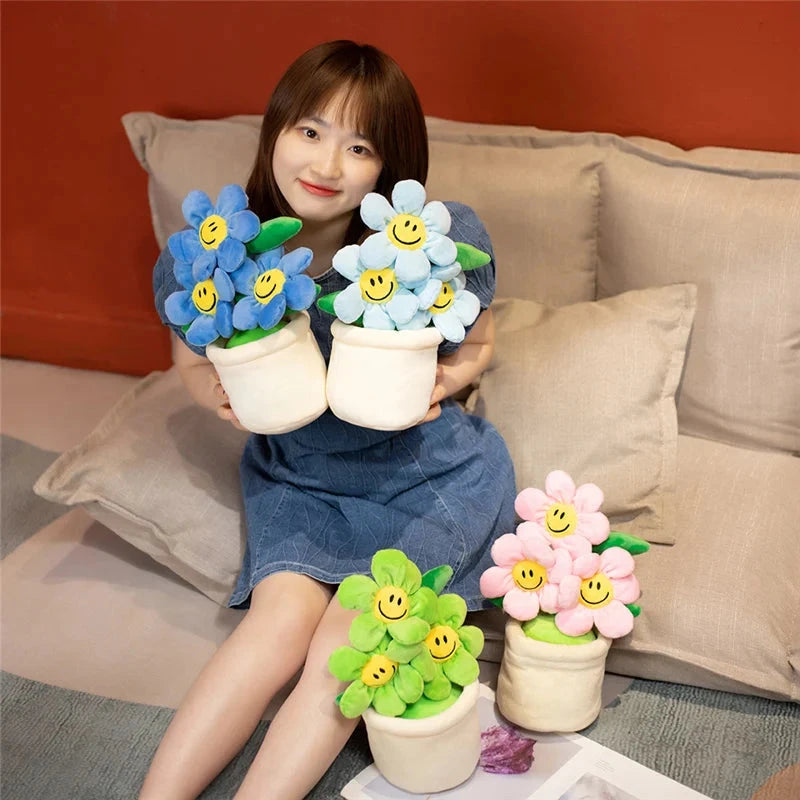 kawaiies-softtoys-plushies-kawaii-plush-Smiling Sunflower Flowerpot Plush Soft toy 