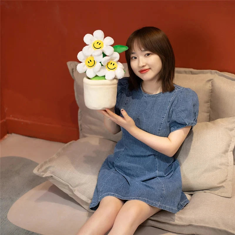 kawaiies-softtoys-plushies-kawaii-plush-Smiling Sunflower Flowerpot Plush Soft toy 