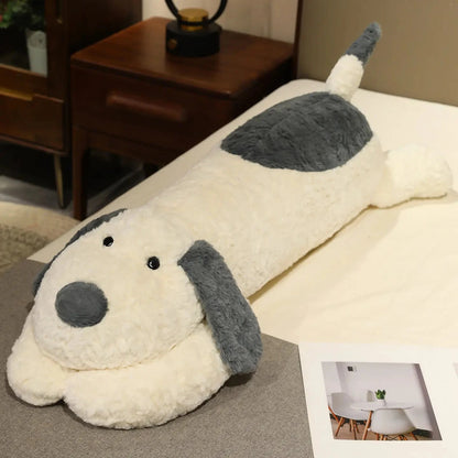 kawaiies-softtoys-plushies-kawaii-plush-Snoozie the Sleepy Puppy Hug Pillow Soft toy White (Open) 100cm 