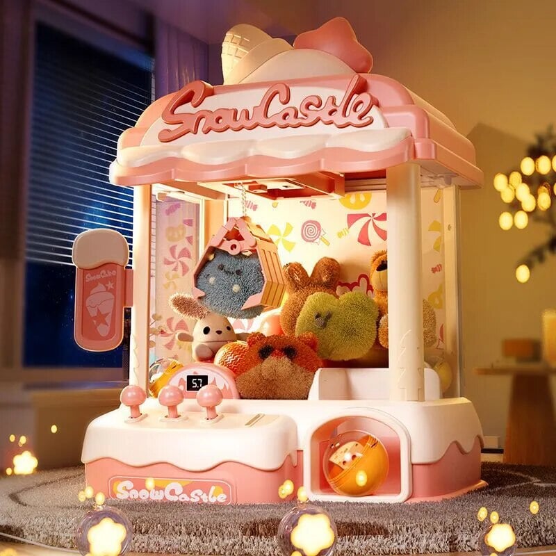 kawaiies-softtoys-plushies-kawaii-plush-Snow Castle Ice Cream Mini Claw Machine | NEW Toys 