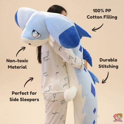 kawaiies-softtoys-plushies-kawaii-plush-Sofi the Long Kawaii Baby Blue Hybrid Dragon Plushie Soft toy 