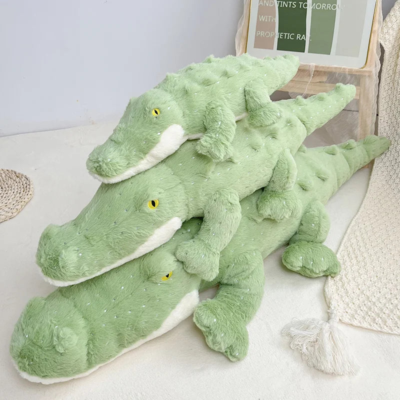 Soft Fluffy Green Crocodile Plush Toy Kawaiies
