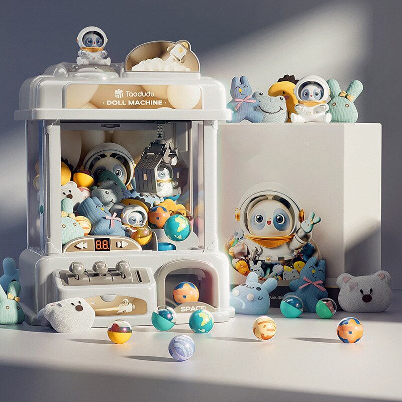 kawaiies-softtoys-plushies-kawaii-plush-Space Astronaut Panda Bear Mini Claw Machine | NEW Toys 