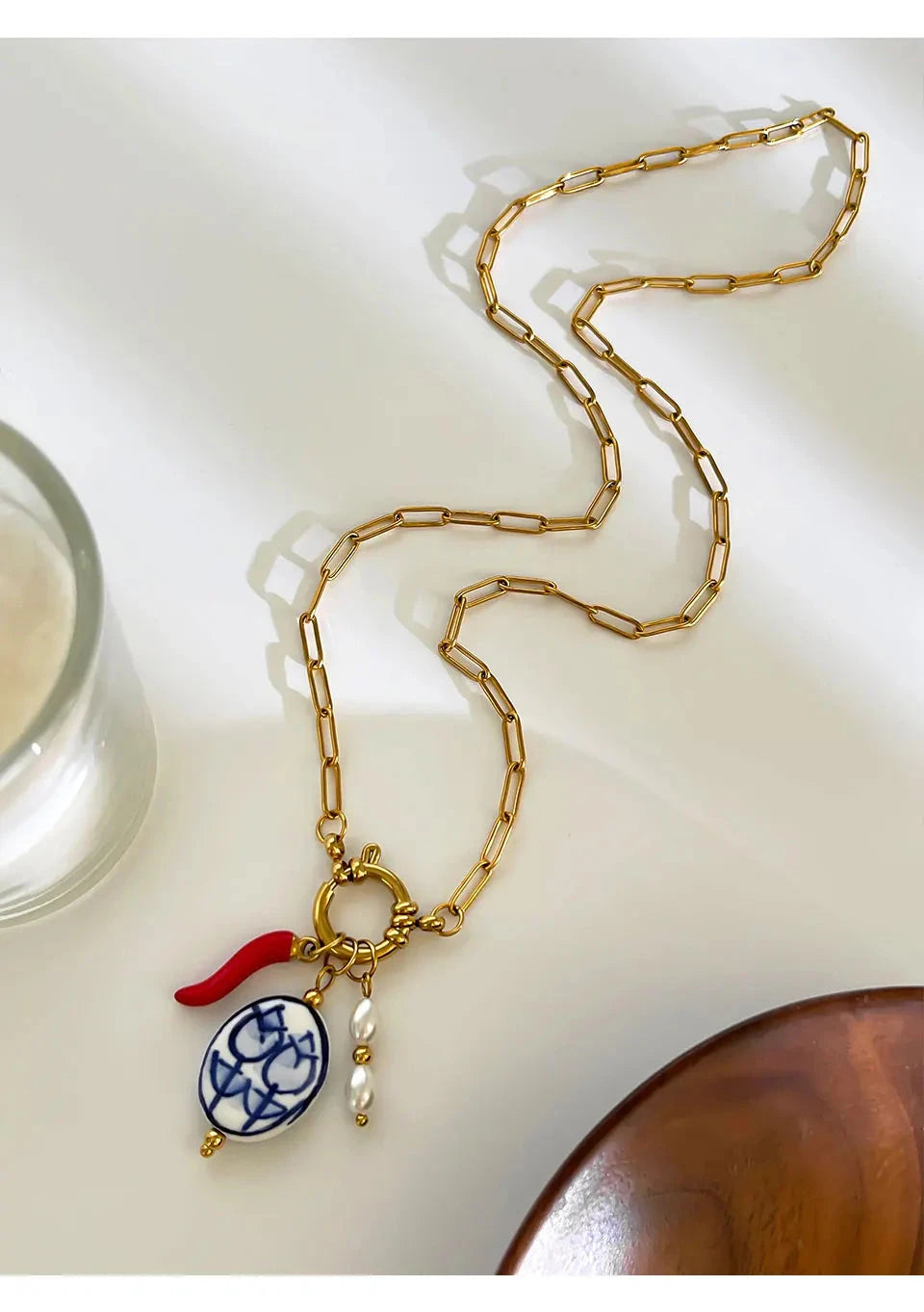 kawaiies-softtoys-plushies-kawaii-plush-Spice Pearl Porcelain Charm Necklace Jewelry 