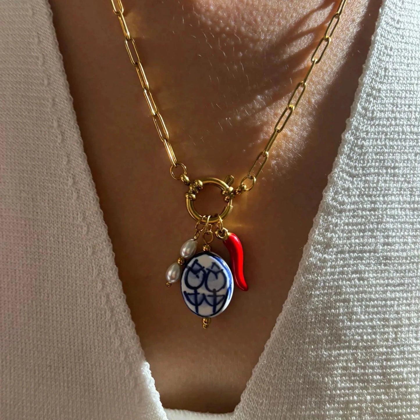 kawaiies-softtoys-plushies-kawaii-plush-Spice Pearl Porcelain Charm Necklace Jewelry 