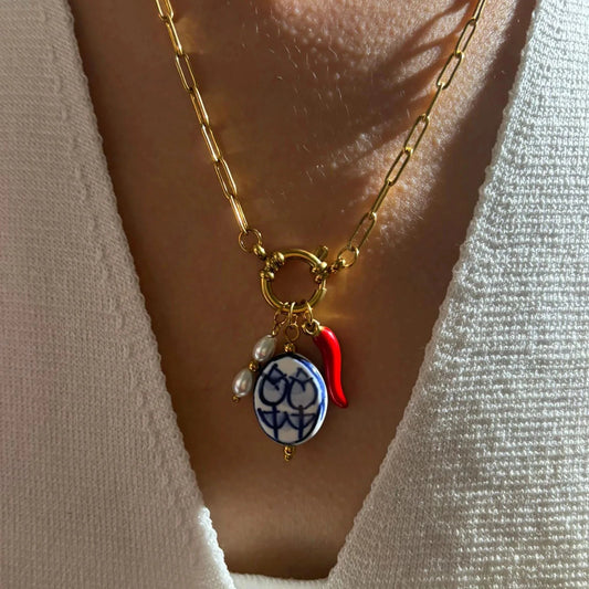 kawaiies-softtoys-plushies-kawaii-plush-Spice Pearl Porcelain Charm Necklace Jewelry 