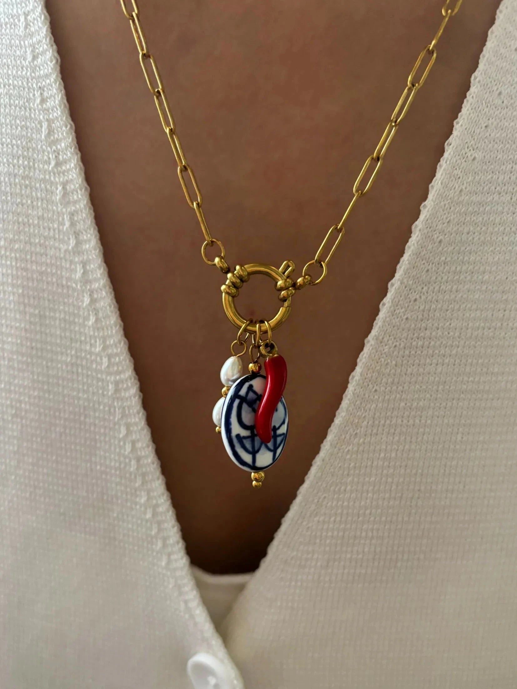 kawaiies-softtoys-plushies-kawaii-plush-Spice Pearl Porcelain Charm Necklace Jewelry 