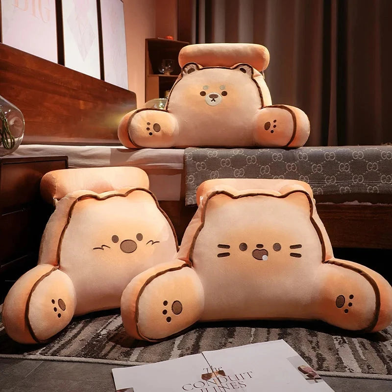 kawaiies-softtoys-plushies-kawaii-plush-. Squishy Bread Cat Dog Bear Resting Cushion Pillow Soft toy 
