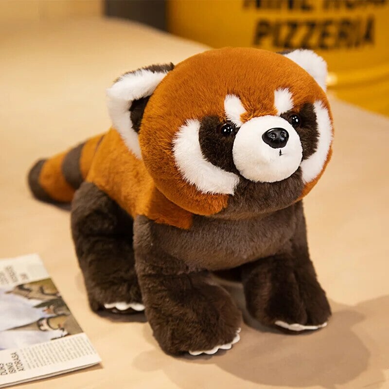 kawaiies-softtoys-plushies-kawaii-plush-Standing Life-like Fluffy Red Panda Plush Soft toy 18in / 45cm 