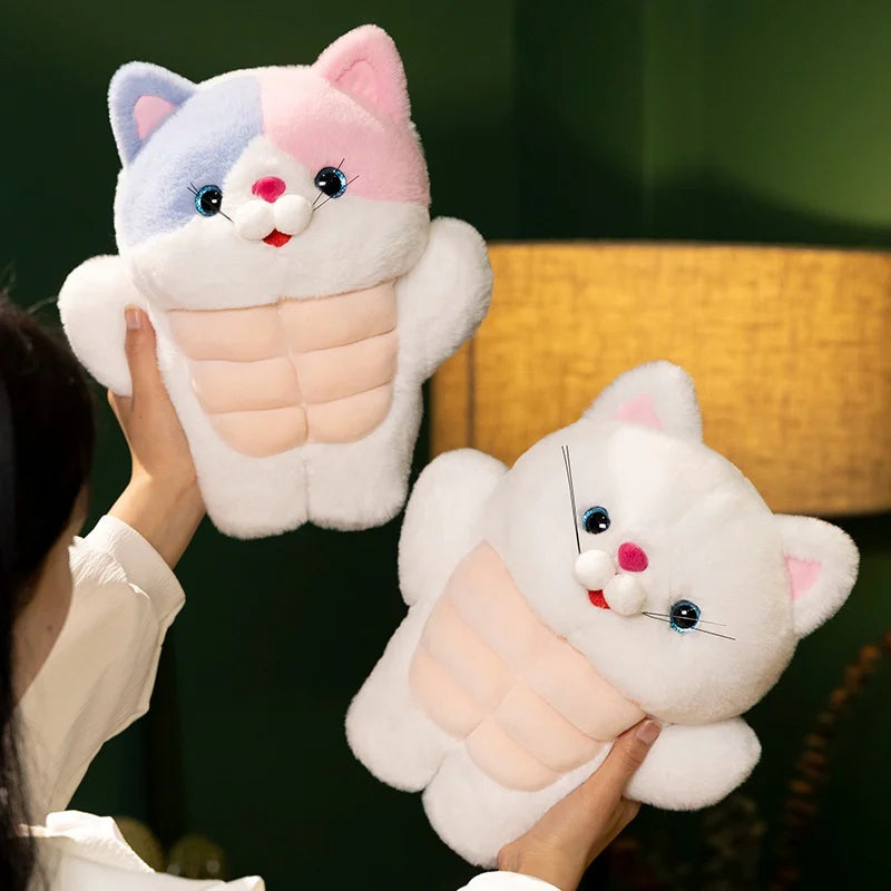 Strong Muscle Cat Plushie Kawaiies