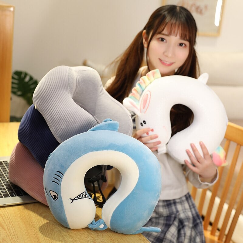 kawaiies-softtoys-plushies-kawaii-plush-Stuffed Animal Memory Foam U-Shaped Neck Pillow 2023 Collection V2 | NEW Pillows 