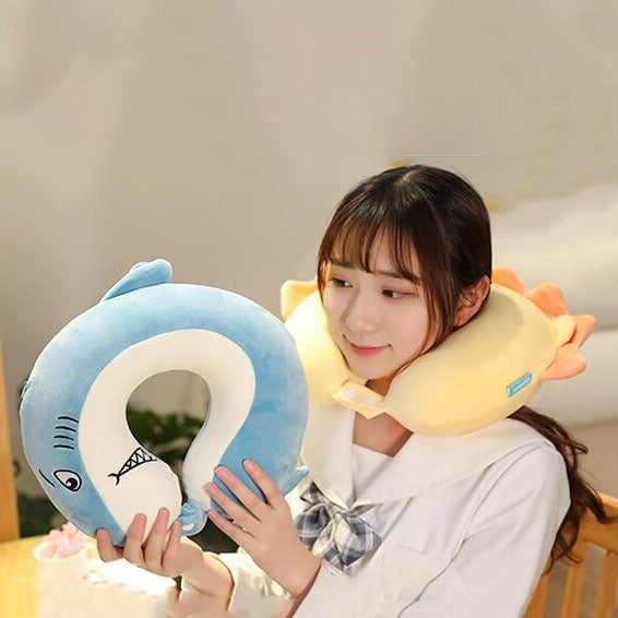 kawaiies-softtoys-plushies-kawaii-plush-Stuffed Animal Memory Foam U-Shaped Neck Pillow 2023 Collection V2 | NEW Pillows 