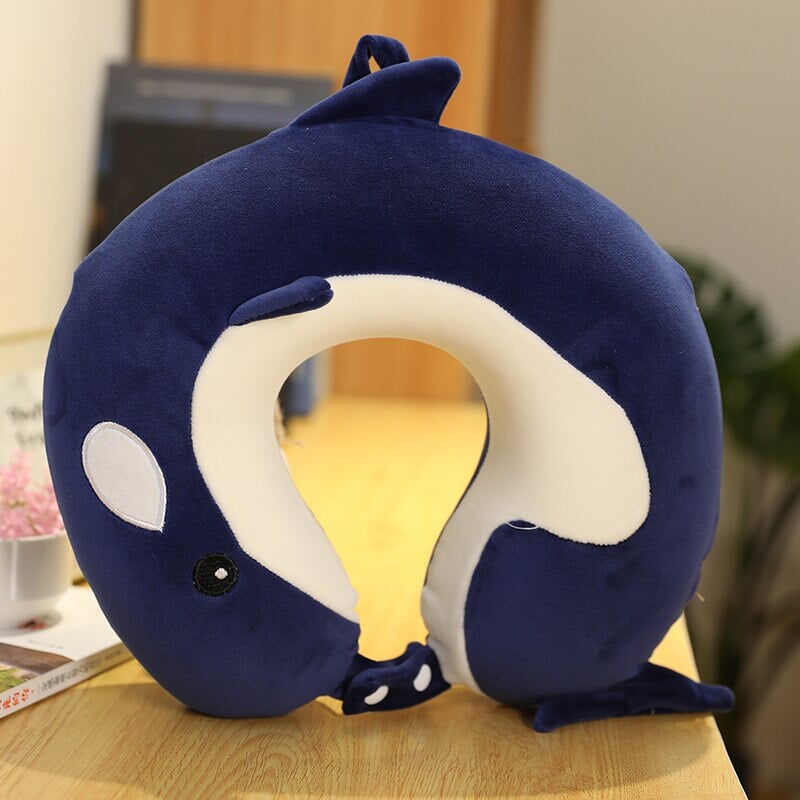 kawaiies-softtoys-plushies-kawaii-plush-Stuffed Animal Memory Foam U-Shaped Neck Pillow 2023 Collection V2 | NEW Pillows Whale 