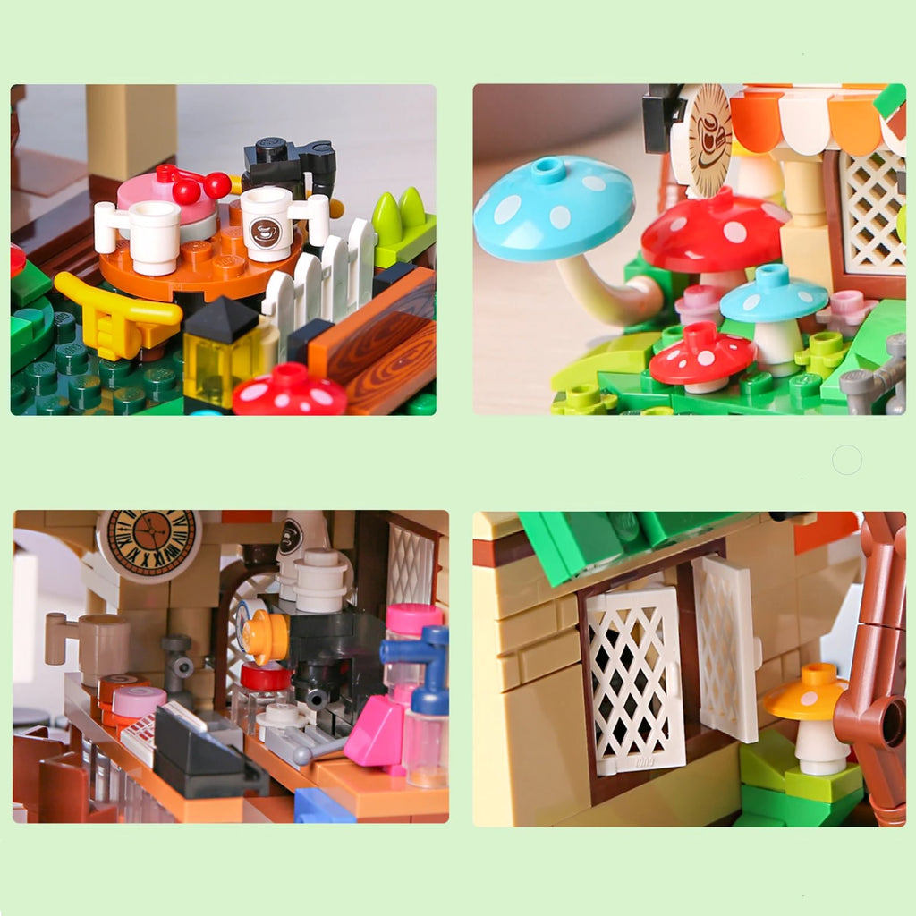 kawaiies-softtoys-plushies-kawaii-plush-Summer Green and Pink Cottages Micro Building Set Build it 