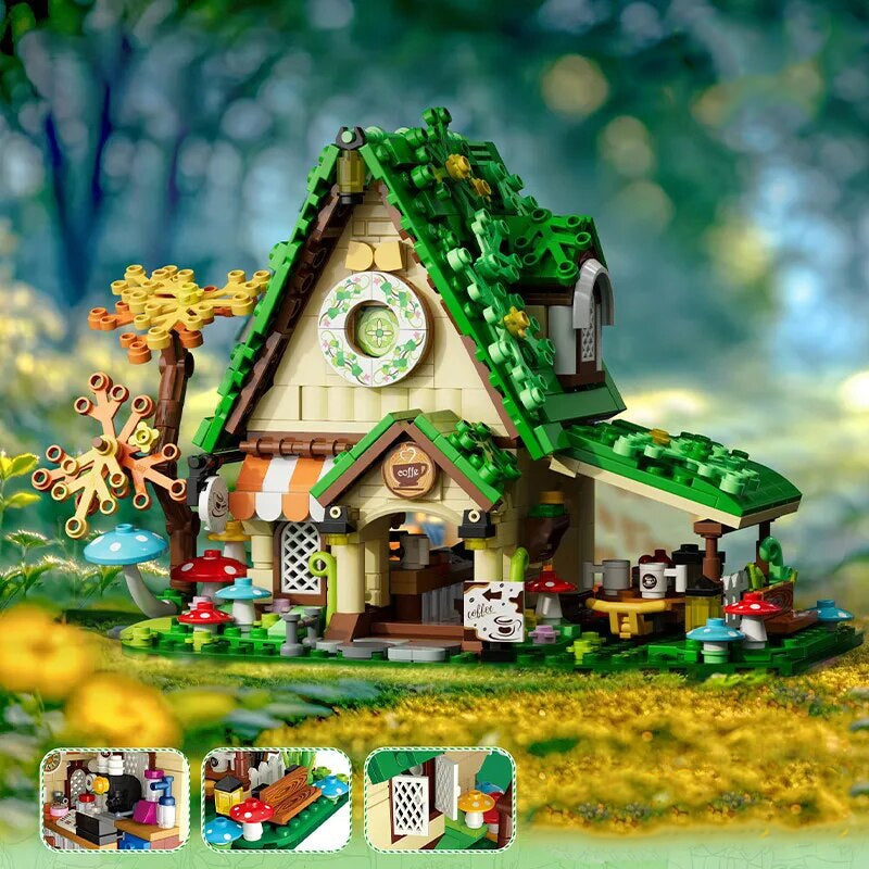kawaiies-softtoys-plushies-kawaii-plush-Summer Green and Pink Cottages Micro Building Set Build it 
