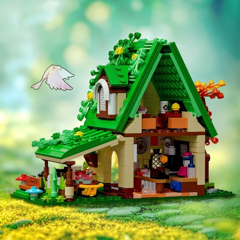 kawaiies-softtoys-plushies-kawaii-plush-Summer Green and Pink Cottages Micro Building Set Build it 