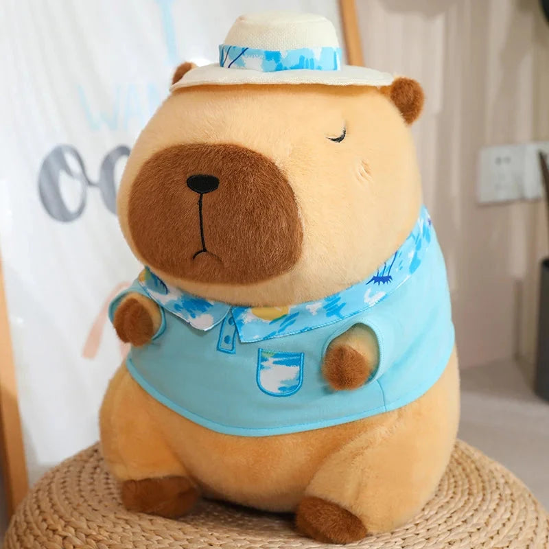 kawaiies-softtoys-plushies-kawaii-plush-Summer Loving Capybara Plush Soft toy Blue 5in / 12cm (Keychain) 