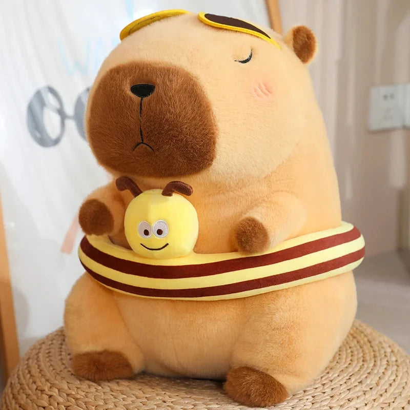 kawaiies-softtoys-plushies-kawaii-plush-Summer Loving Capybara Plush Soft toy Duck 5in / 12cm (Keychain) 