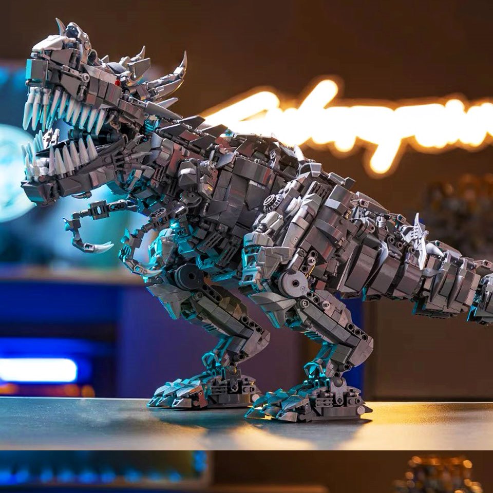 kawaiies-softtoys-plushies-kawaii-plush-Super Mech Colossal Carnotaurus Dinosaur Building Set | NEW Build it 