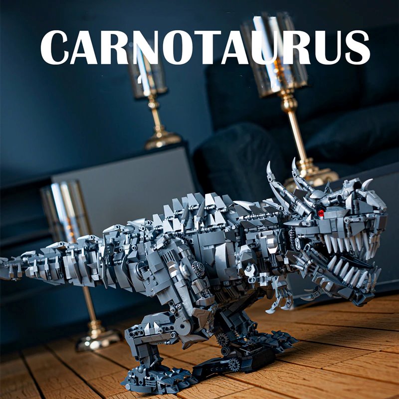 kawaiies-softtoys-plushies-kawaii-plush-Super Mech Colossal Carnotaurus Dinosaur Building Set | NEW Build it 