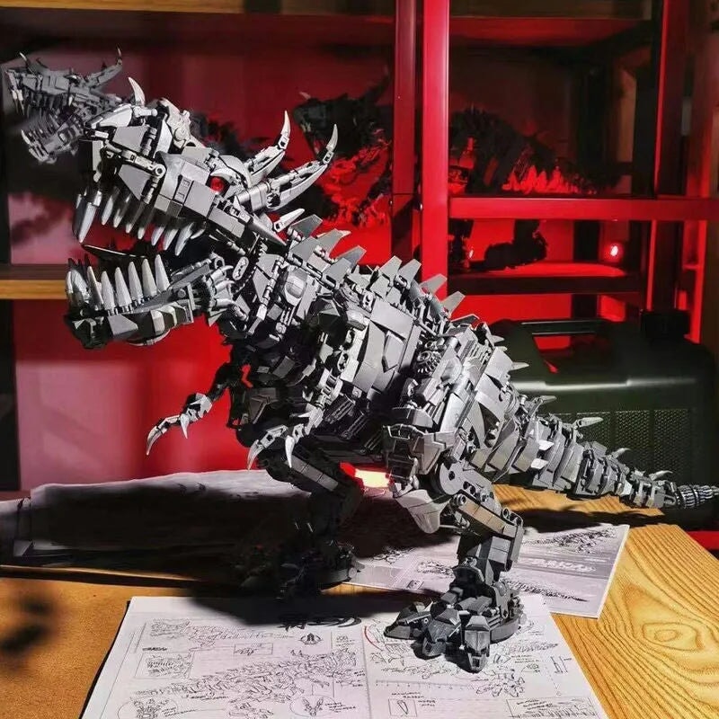 kawaiies-softtoys-plushies-kawaii-plush-Super Mech Colossal Carnotaurus Dinosaur Building Set | NEW Build it 