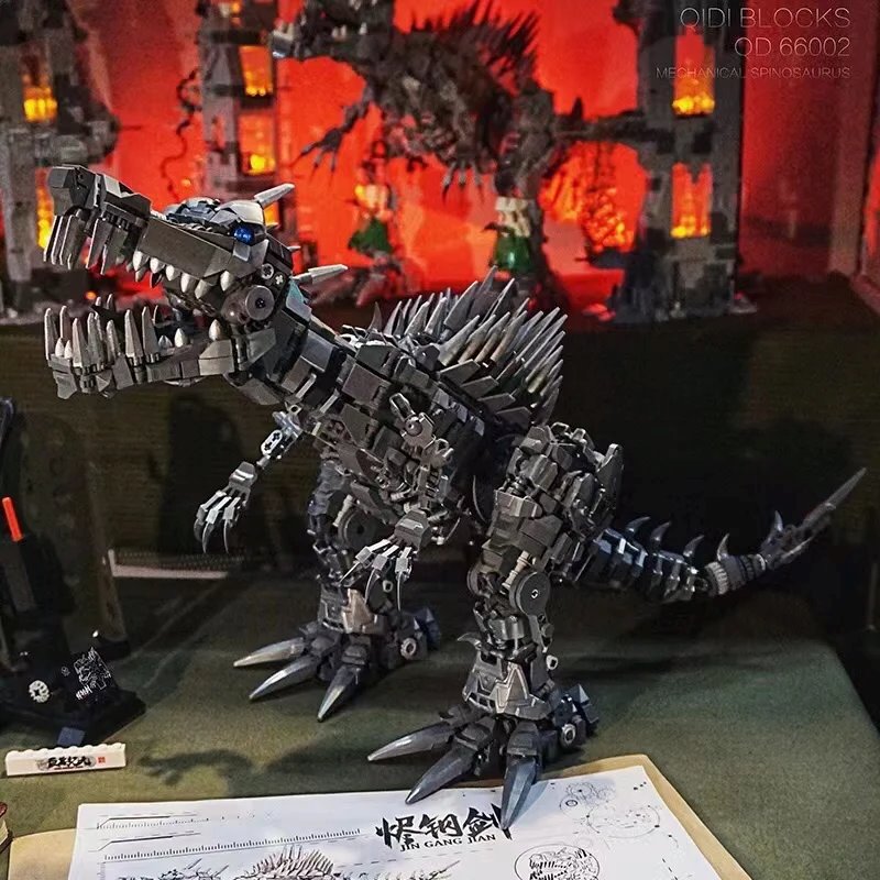 kawaiies-softtoys-plushies-kawaii-plush-Super Mech Colossal Spinosaurus Dinosaur Building Set Build it 