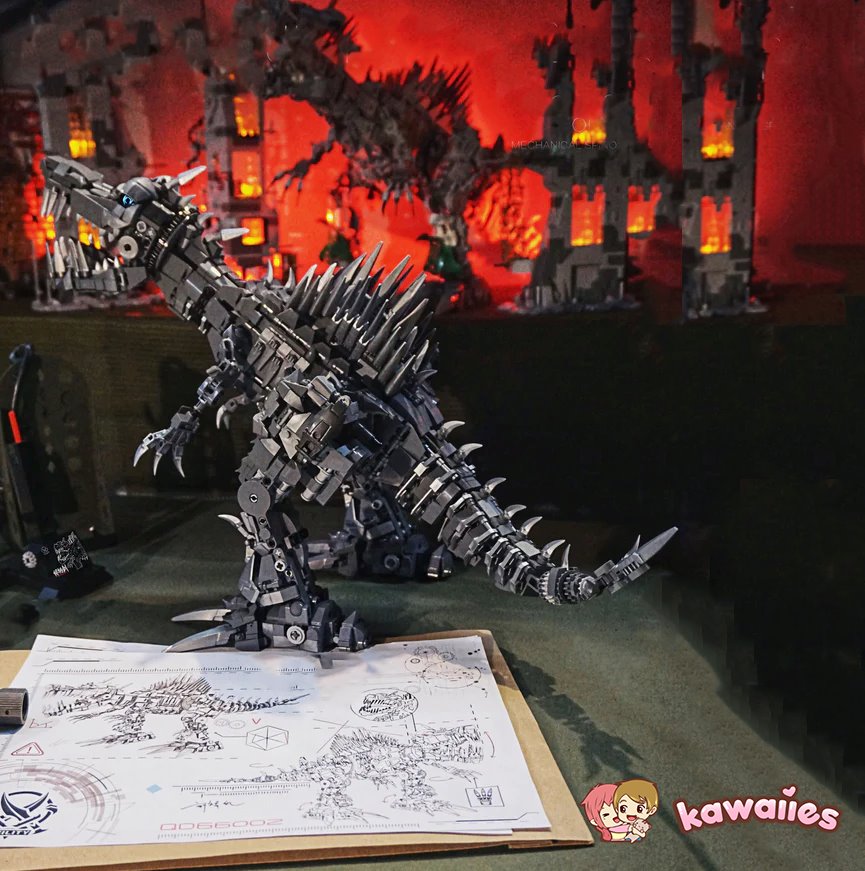kawaiies-softtoys-plushies-kawaii-plush-Super Mech Colossal Spinosaurus Dinosaur Building Set Build it 