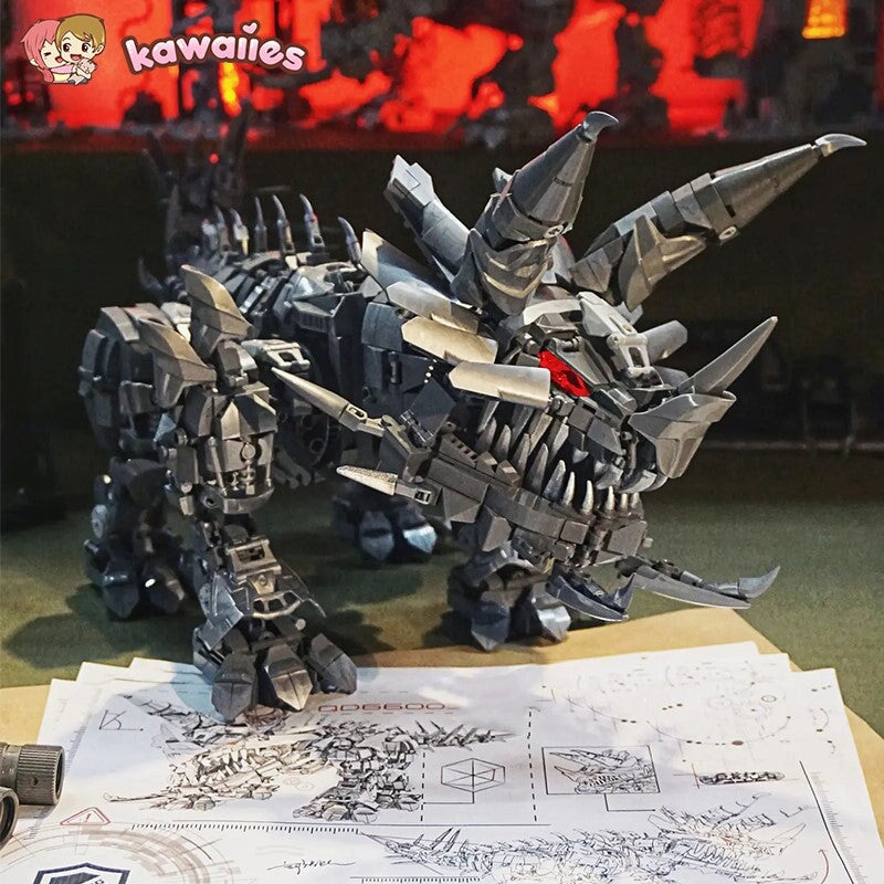kawaiies-softtoys-plushies-kawaii-plush-Super Mech Colossal Triceratops Dinosaur Building Set Build it 