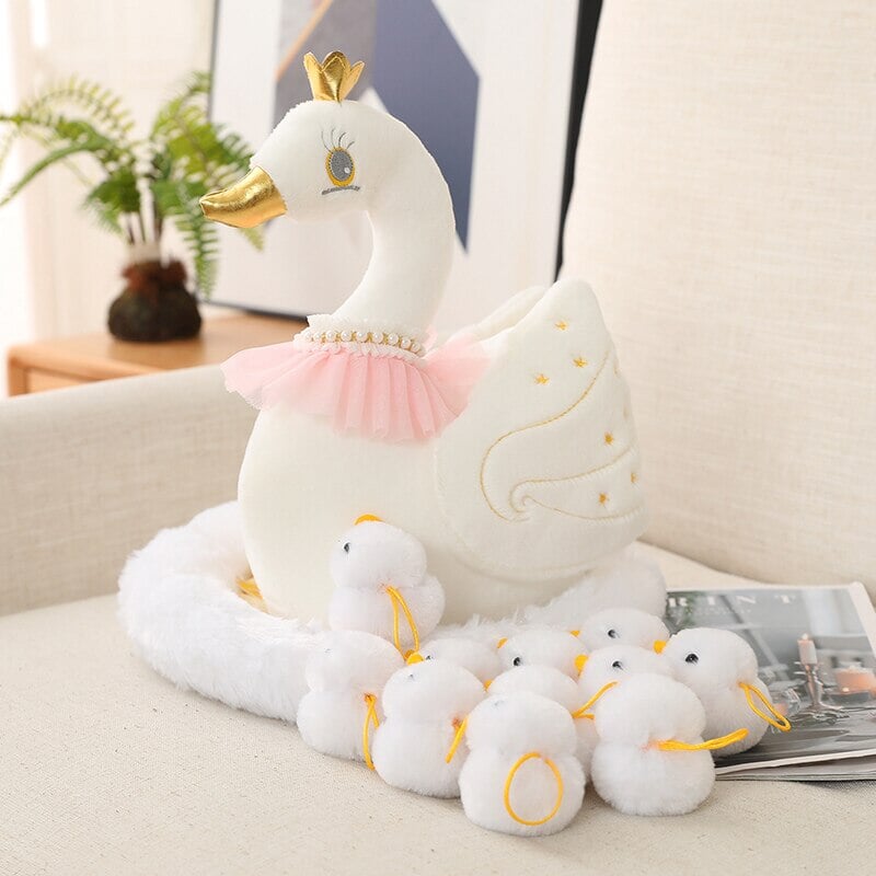 kawaiies-softtoys-plushies-kawaii-plush-Swan and Chicken Family Plushies Soft toy Swan 