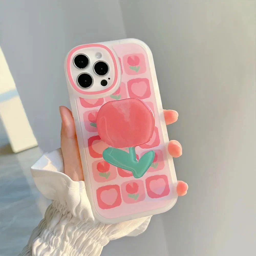 kawaiies-softtoys-plushies-kawaii-plush-Sweet Rose iPhone Case with Holder Accessories With Holder iPhone 11 