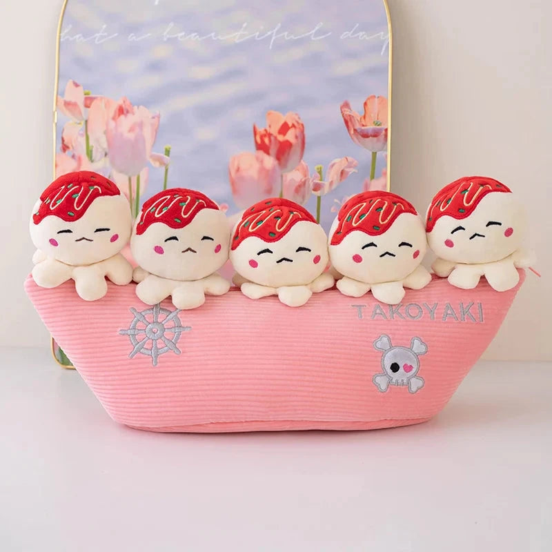 kawaiies-softtoys-plushies-kawaii-plush-Tasty Takoyaki Balls Candy Bag Plushies Soft toy Pink 