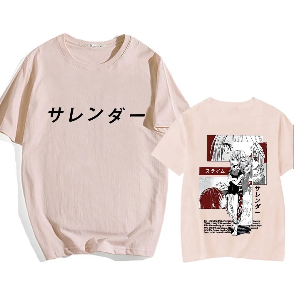 kawaiies-softtoys-plushies-kawaii-plush-Tensura Japanese Anime Girl T-shirt | NEW Tops Cream XS 