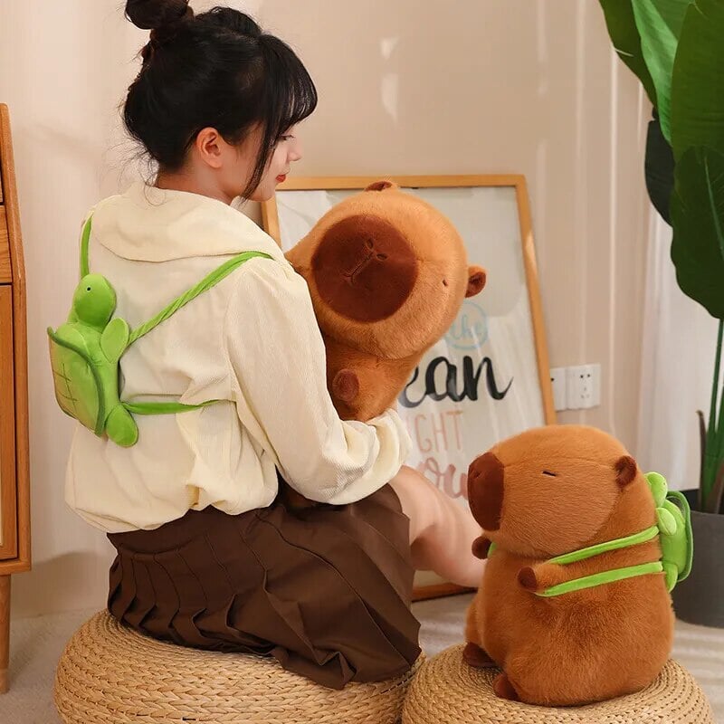 kawaiies-softtoys-plushies-kawaii-plush-The Adorable Capybara Turtle Back Pack Plushies Soft toy 