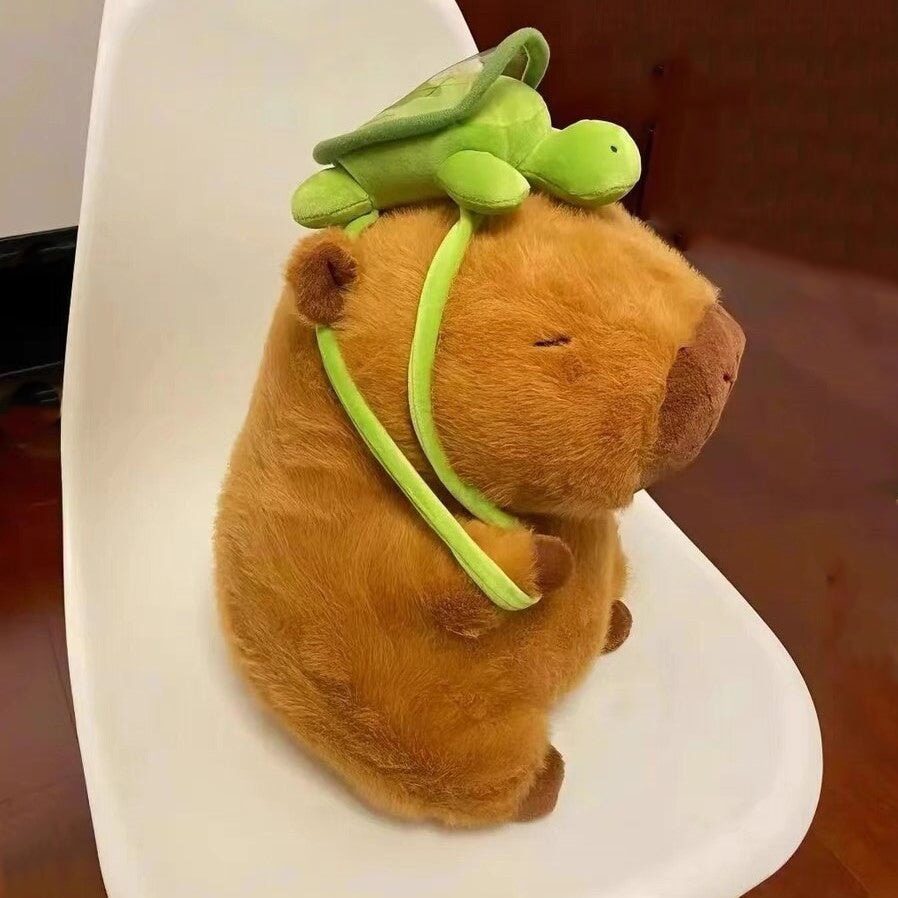 kawaiies-softtoys-plushies-kawaii-plush-The Adorable Capybara Turtle Back Pack Plushies Soft toy 