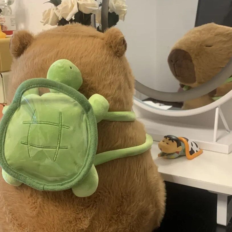 kawaiies-softtoys-plushies-kawaii-plush-The Adorable Capybara Turtle Back Pack Plushies Soft toy 