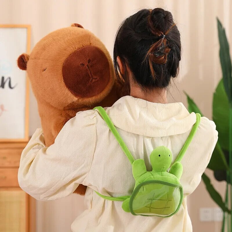 kawaiies-softtoys-plushies-kawaii-plush-The Adorable Capybara Turtle Back Pack Plushies Soft toy 