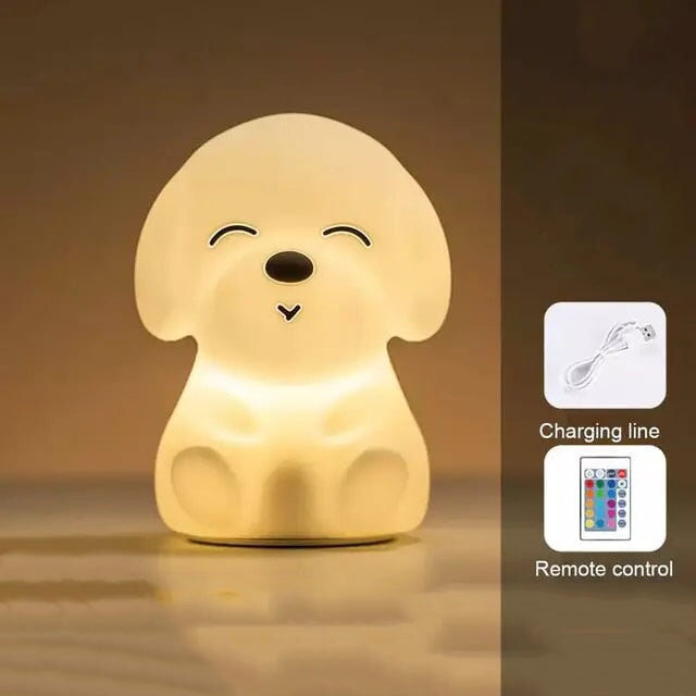 kawaiies-softtoys-plushies-kawaii-plush-The Chillax Dog LED Night Light Home Decor Touch Tap With Remote Control 