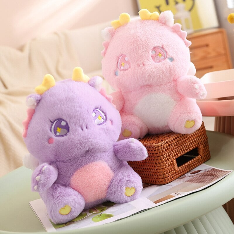 kawaiies-softtoys-plushies-kawaii-plush-The Fluffy Baby Dragon Plush Family | NEW 