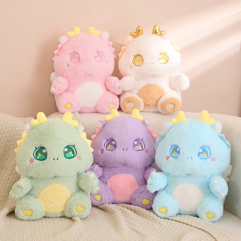 kawaiies-softtoys-plushies-kawaii-plush-The Fluffy Baby Dragon Plush Family | NEW 