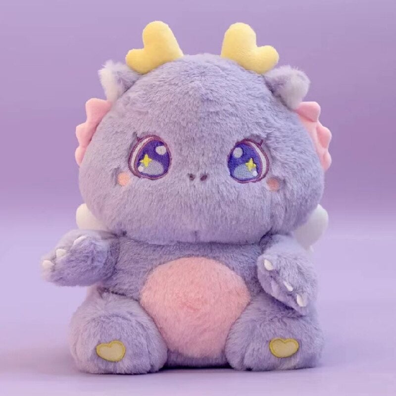 kawaiies-softtoys-plushies-kawaii-plush-The Fluffy Baby Dragon Plush Family | NEW Purple 