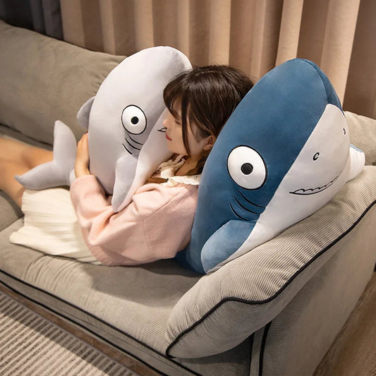 kawaiies-softtoys-plushies-kawaii-plush-The Friendly Cheeky Gray Blue Shark Plushies Soft toy 