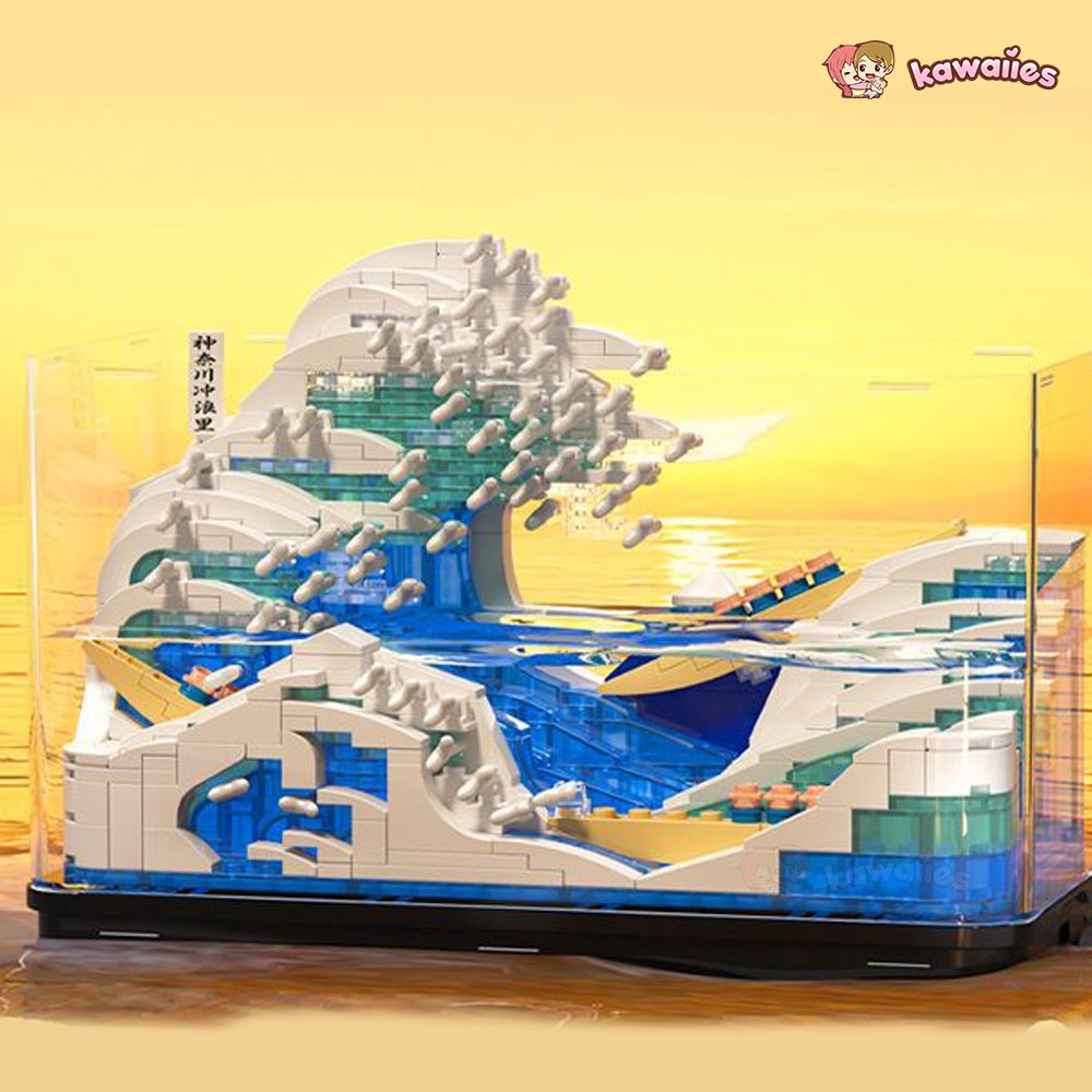 kawaiies-softtoys-plushies-kawaii-plush-The Great Wave off Kanagawa Micro Building Sets | NEW Build it 
