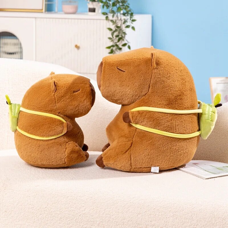 kawaiies-softtoys-plushies-kawaii-plush-The Kawaii Capybara with Mini Avocado Backpack Plushie Soft toy 