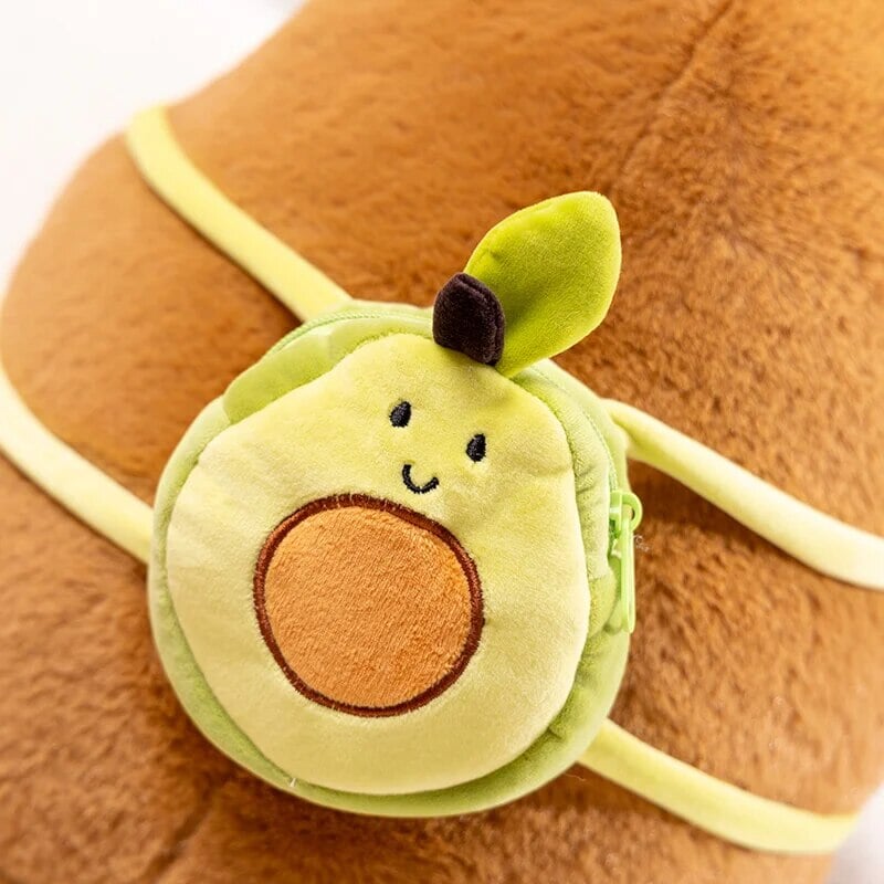 kawaiies-softtoys-plushies-kawaii-plush-The Kawaii Capybara with Mini Avocado Backpack Plushie Soft toy 
