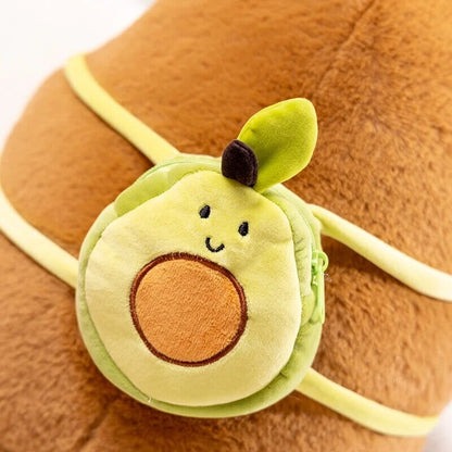 kawaiies-softtoys-plushies-kawaii-plush-The Kawaii Capybara with Mini Avocado Backpack Plushie Soft toy 