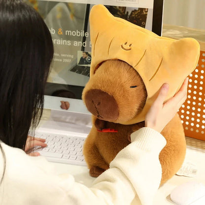 kawaiies-softtoys-plushies-kawaii-plush-Toasted Croissant Capybara Plushies Soft toy 