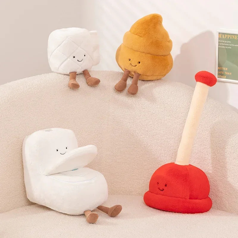 kawaiies-softtoys-plushies-kawaii-plush-Toilet Buddies Poop Tissue Plunger Plushie Collection Soft toy 