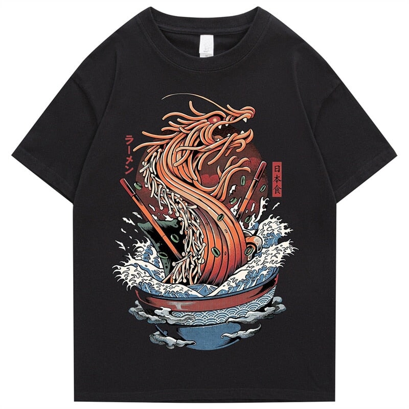 kawaiies-softtoys-plushies-kawaii-plush-Tokyo Noodle Dragon Unisex Cotton Tee Apparel 