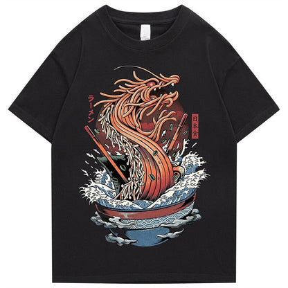 kawaiies-softtoys-plushies-kawaii-plush-Tokyo Noodle Dragon Unisex Cotton Tee Apparel 