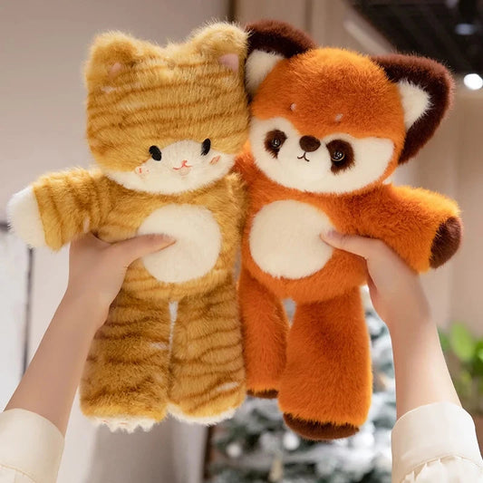 kawaiies-softtoys-plushies-kawaii-plush-Tomo & Mikan the Cat & Red Panda Plush Buddies Soft toy 